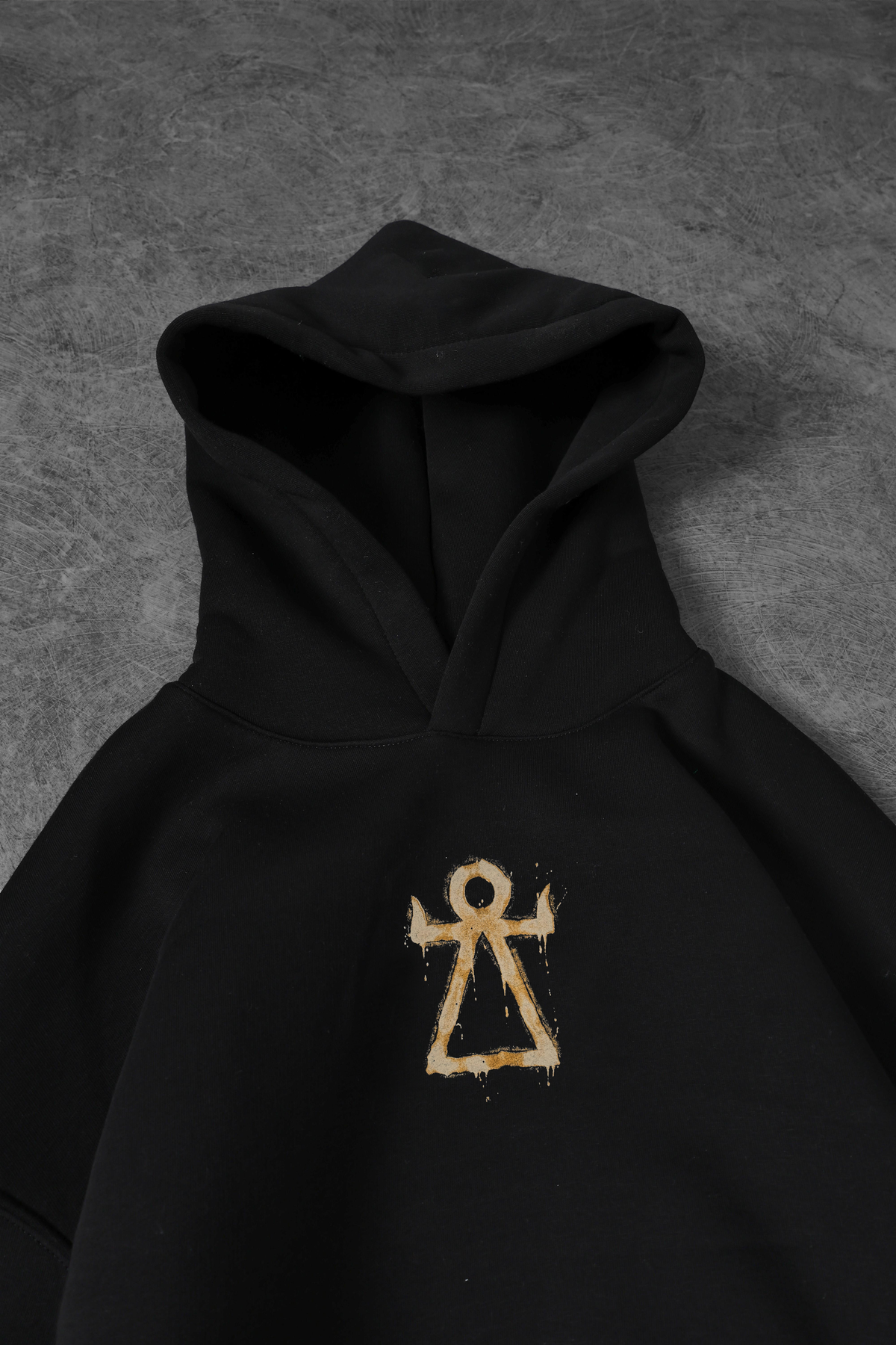 " Golden Road " Oversized Hoodie - Black