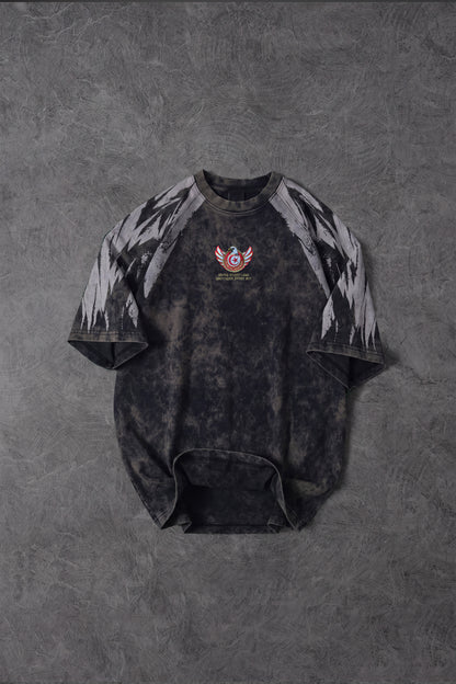 " Carthage Eagles " UV-Washed Oversized Tee