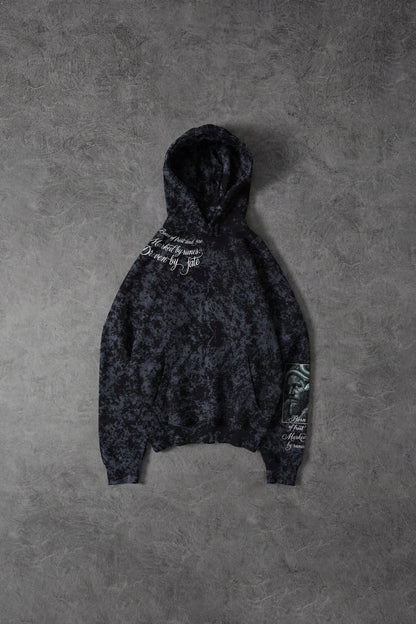 " Vikings " Snow-print Oversized Hoodie