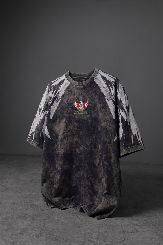 " Carthage Eagles " UV-Washed Oversized Tee