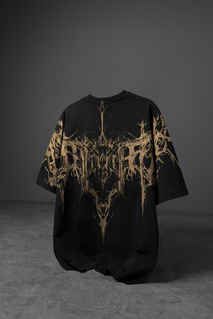 " Invented Castle " Acid-Printed Oversized Tee