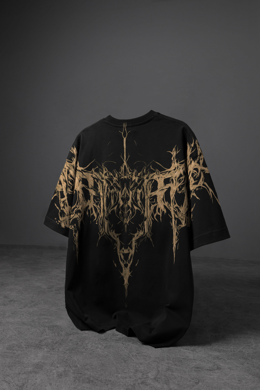 " Invented Castle " Acid-Printed Oversized Tee