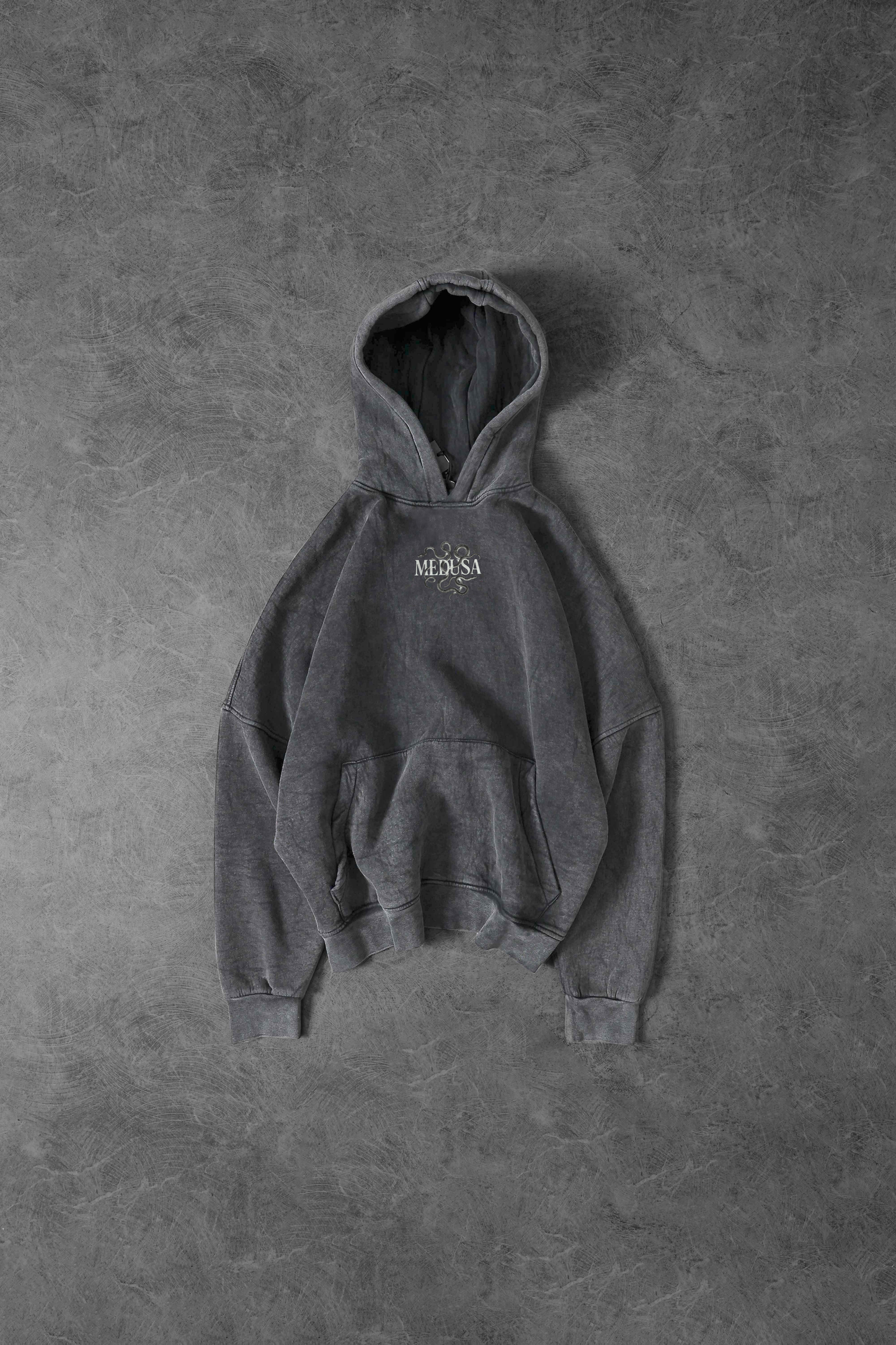 " Medusa " Acid-Washed Oversized Hoodie