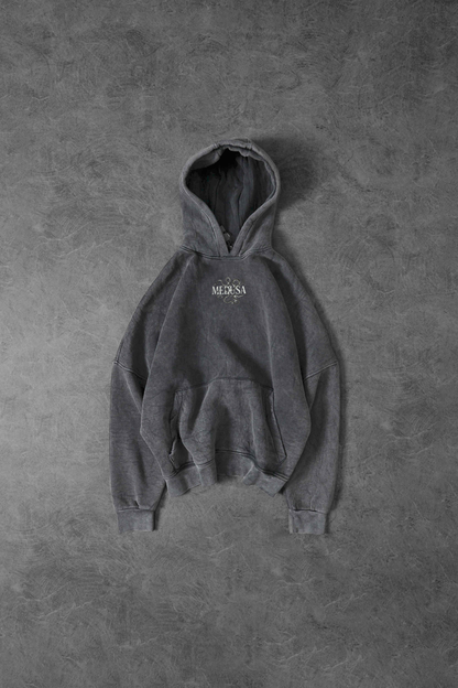 " Medusa " Acid-Washed Oversized Hoodie