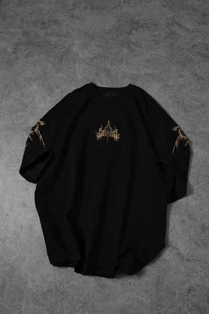 " Invented Castle " Acid-Printed Oversized Tee