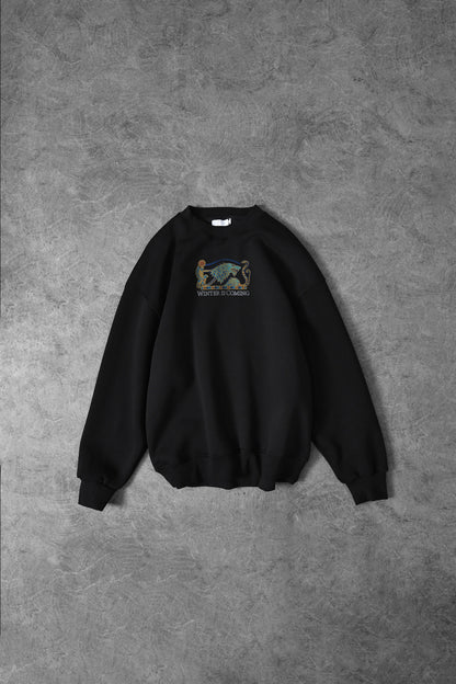 " Winter Is Coming " Oversized Crew-Neck