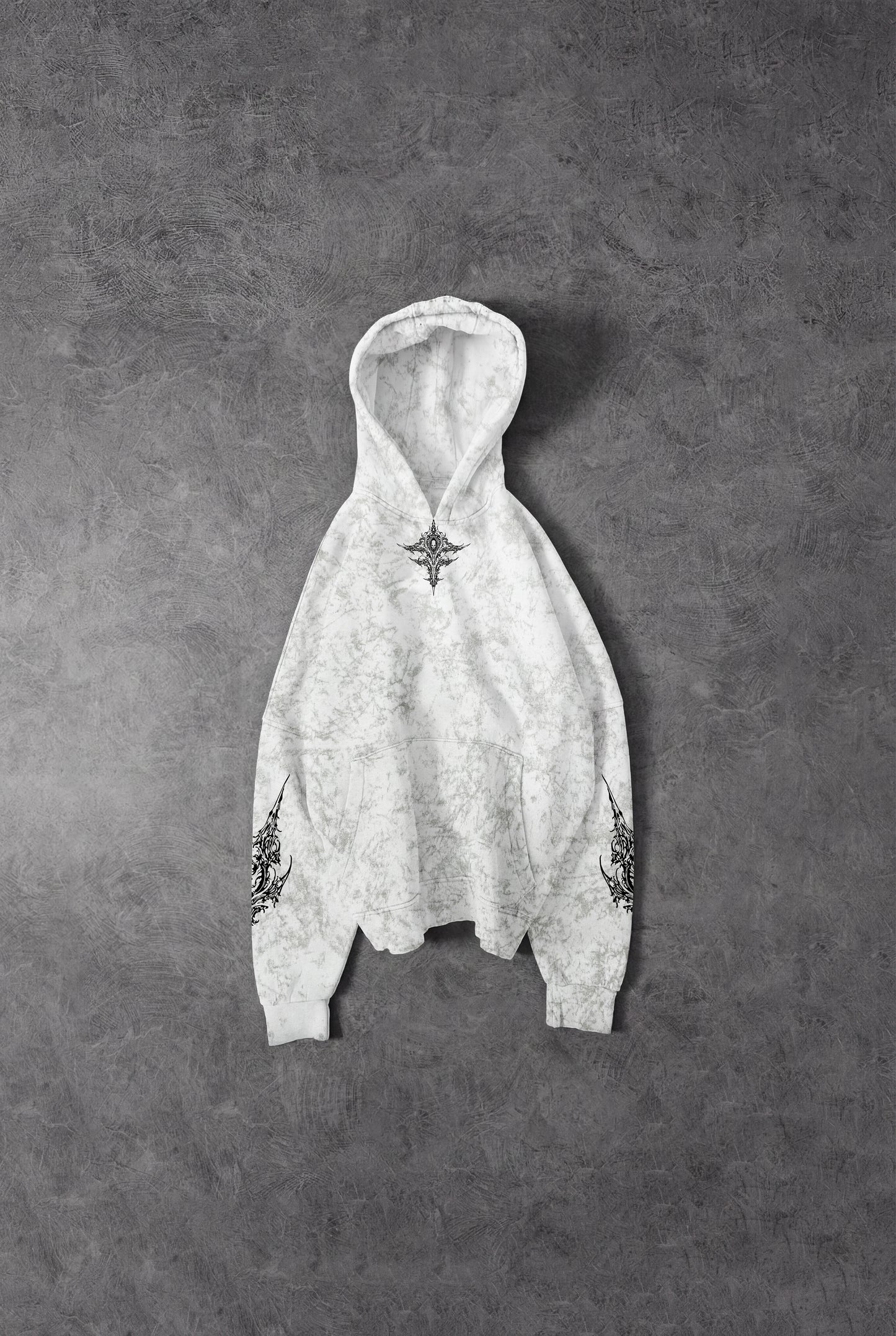" The Sword Of Chaos " Snow-Printed Hoodie