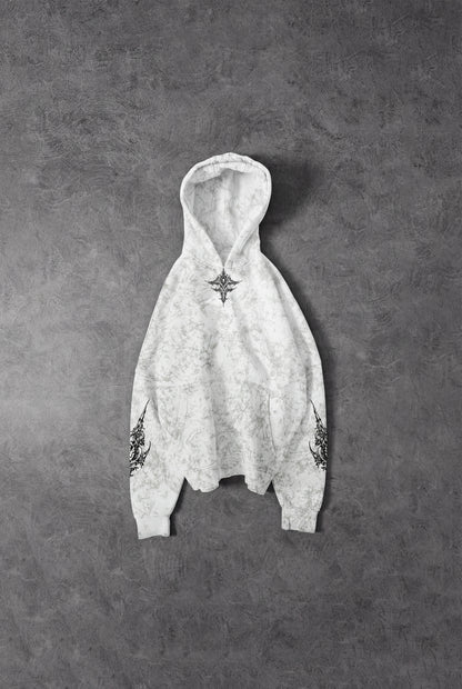 " The Sword Of Chaos " Snow-Printed Hoodie