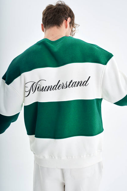 " Misunderstood stripes " Oversized Crewneck