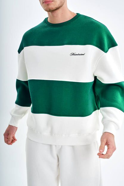 " Misunderstood stripes " Oversized Crewneck