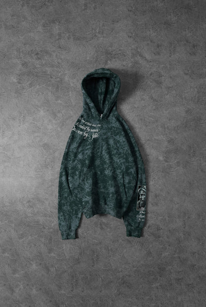 " Vikings " Snow-print Oversized Hoodie