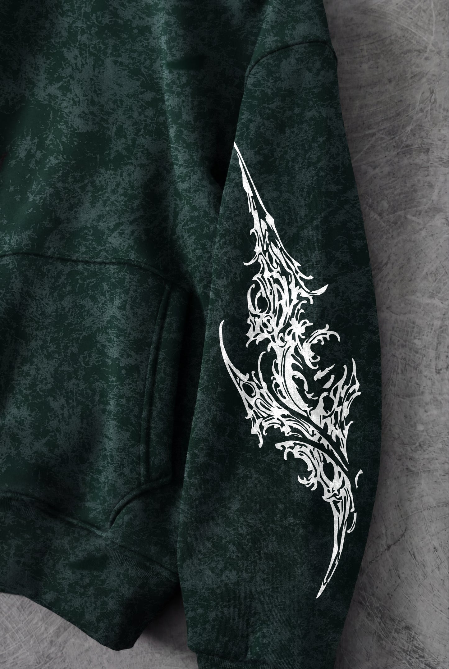 " The Sword Of Chaos " Snow-Printed Hoodie