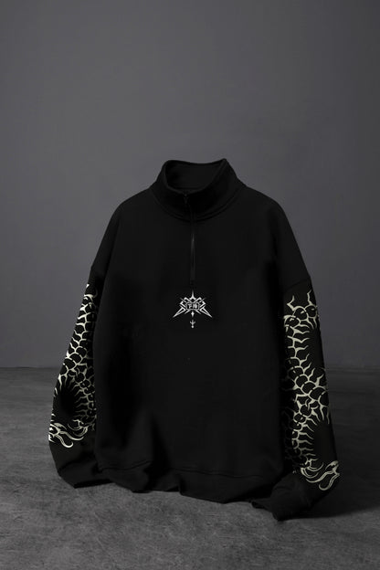 " Chains Of Centipede " Oversized Zip-Up