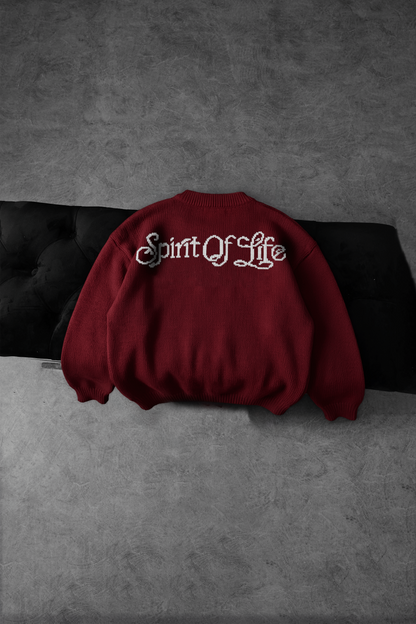 " Spirit Of life " Knit Pullover