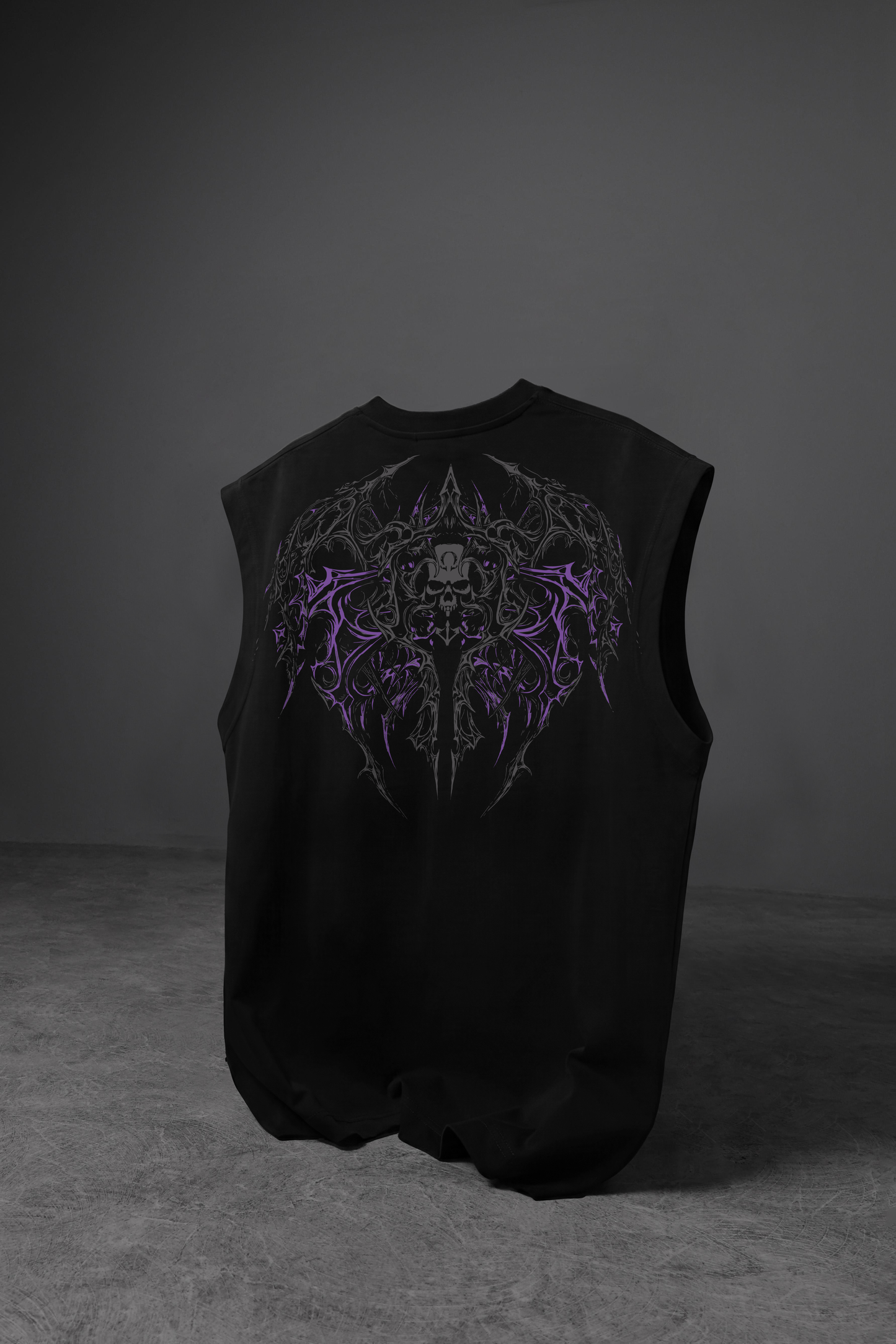 " Phantom Veins " Oversized Sleeveless Tee