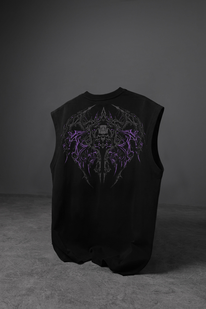 " Phantom Veins " Oversized Sleeveless Tee