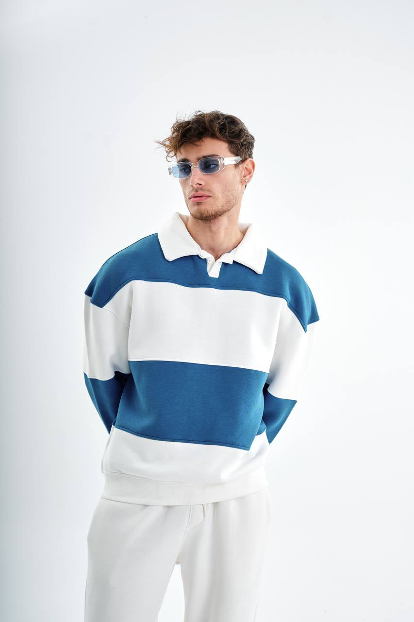 " Classic Stripe " Oversized sweatshirt