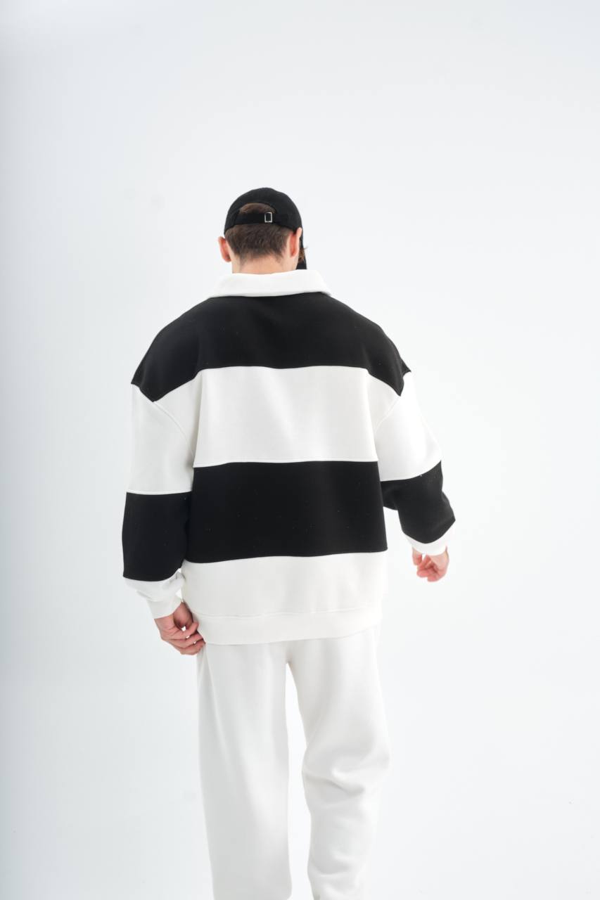 " Classic Stripe " Oversized sweatshirt