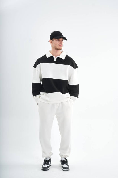 " Classic Stripe " Oversized sweatshirt