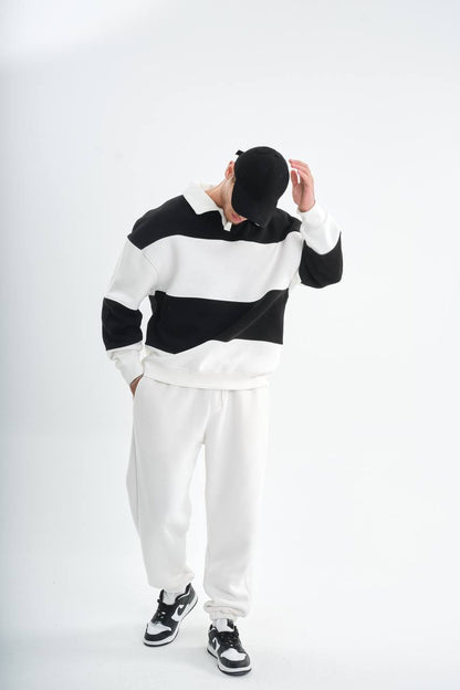 " Classic Stripe " Oversized sweatshirt