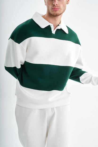 " Classic Stripe " Oversized sweatshirt