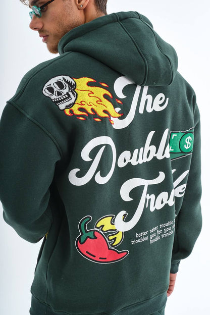 " The Double Trouble " Oversized Hoodie