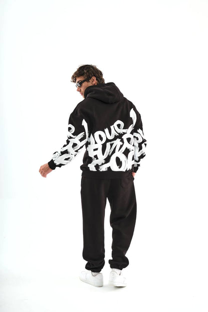 " Brushstroke " Oversized Hoodie