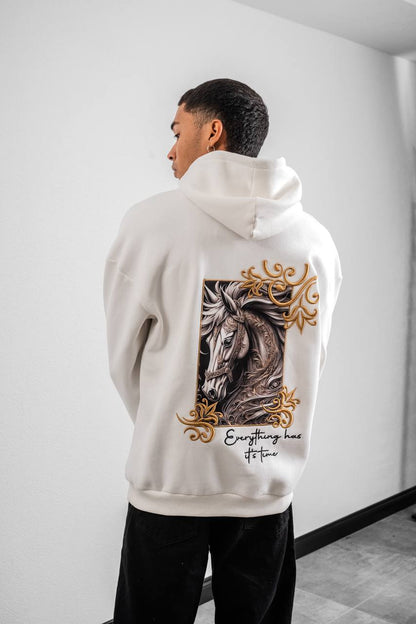 " Golden Horse " Oversized Hoodie