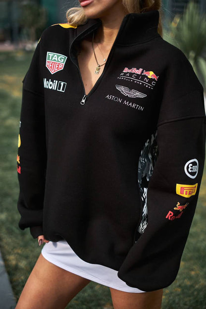 " Redbull Racing Zip Up " Oversized sweet-shirt