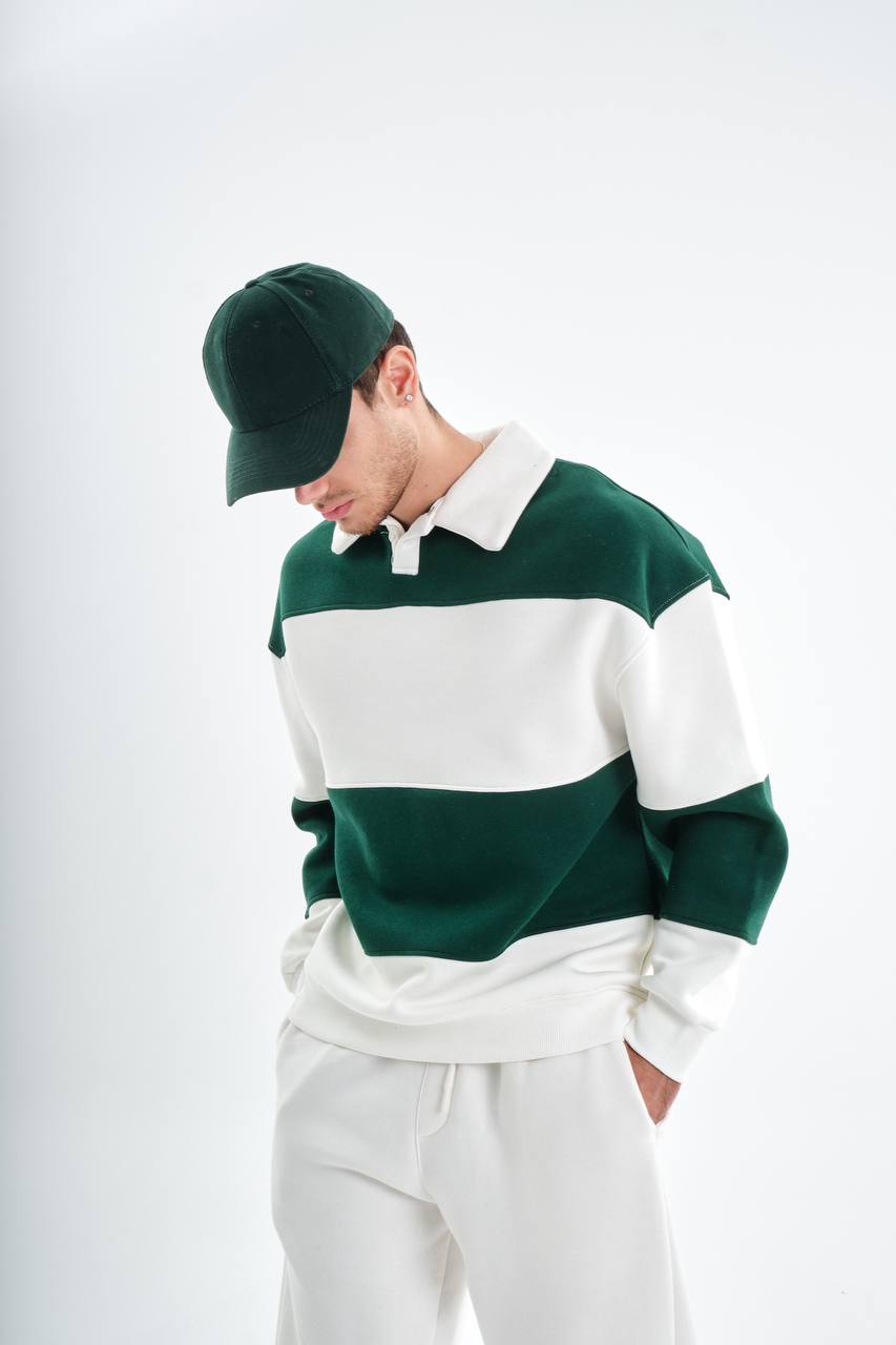 " Classic Stripe " Oversized sweatshirt