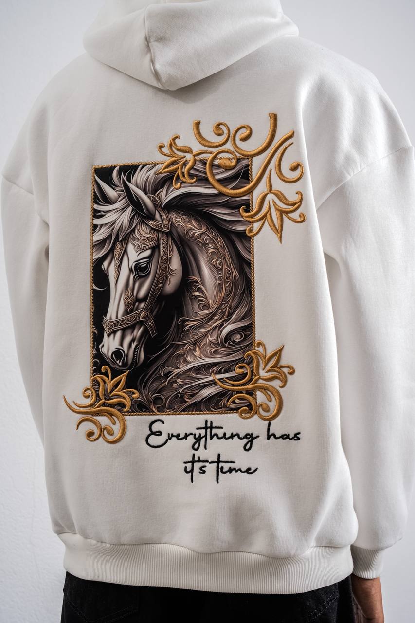 " Golden Horse " Oversized Hoodie