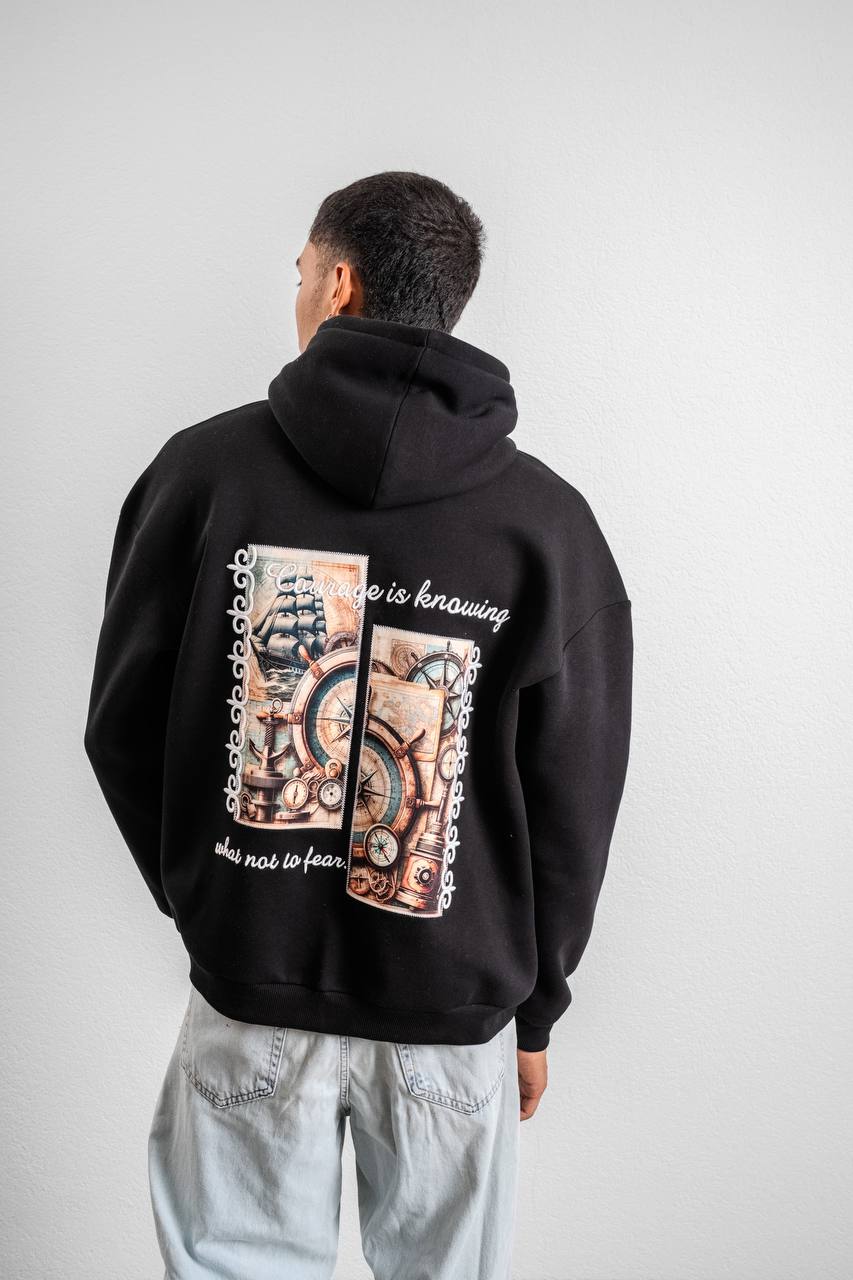 " Compass " Oversized Hoodie