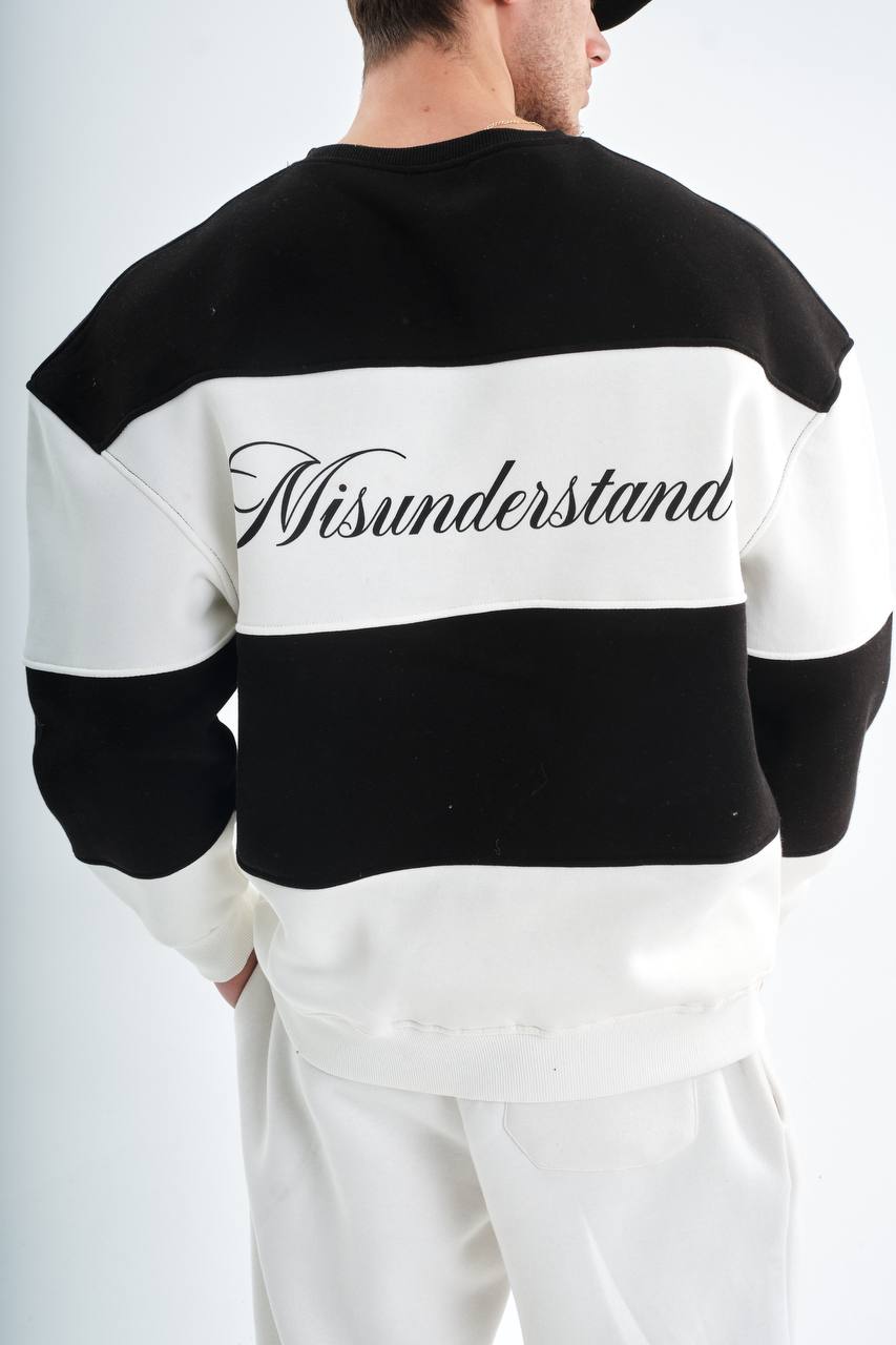 " Misunderstood stripes " Oversized Crewneck