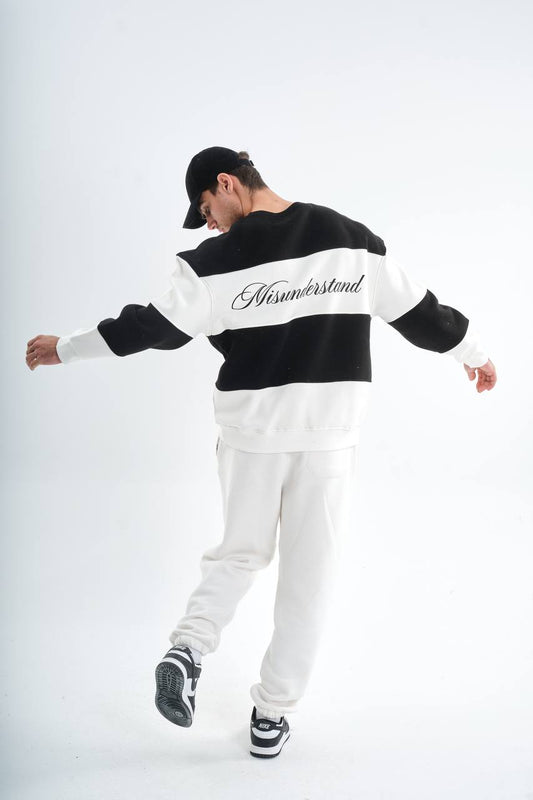 " Misunderstood stripes " Oversized Crewneck