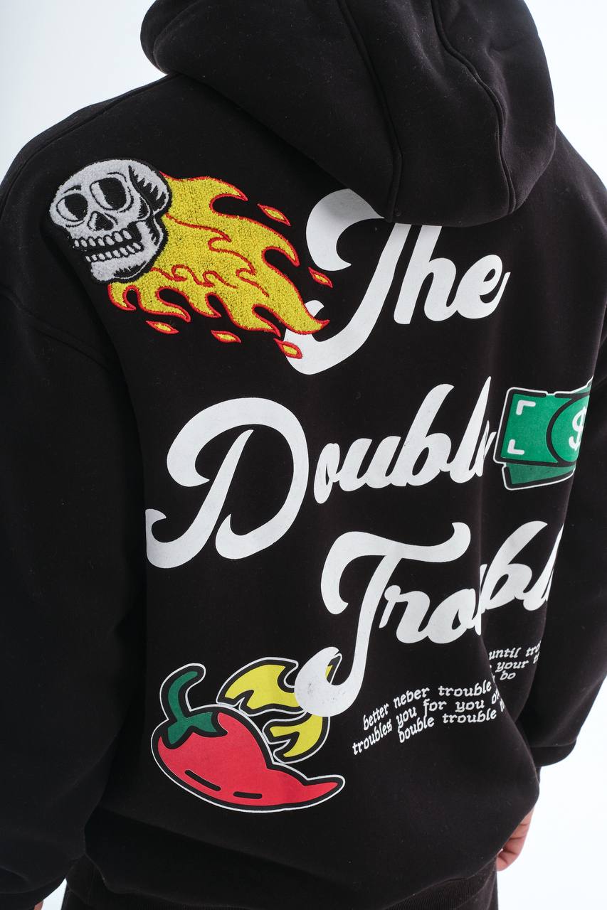 " The Double Trouble " Oversized Hoodie