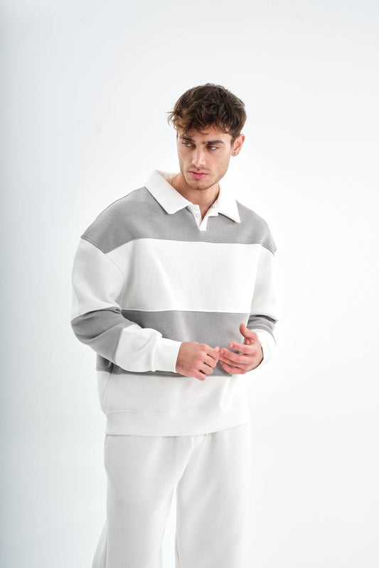 " Classic Stripe " Oversized sweatshirt