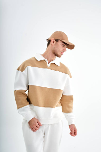 " Classic Stripe " Oversized sweatshirt