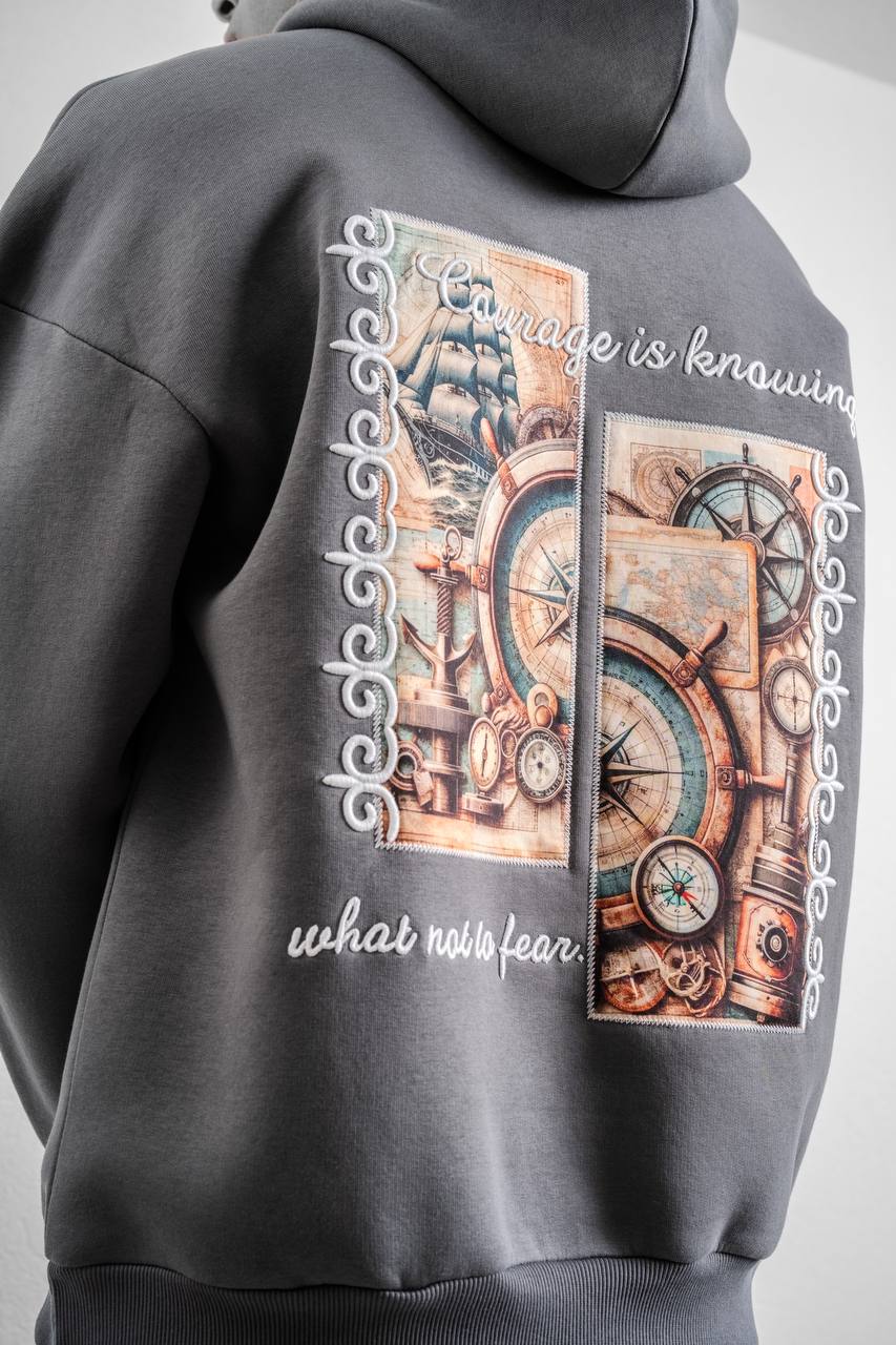 " Compass " Oversized Hoodie