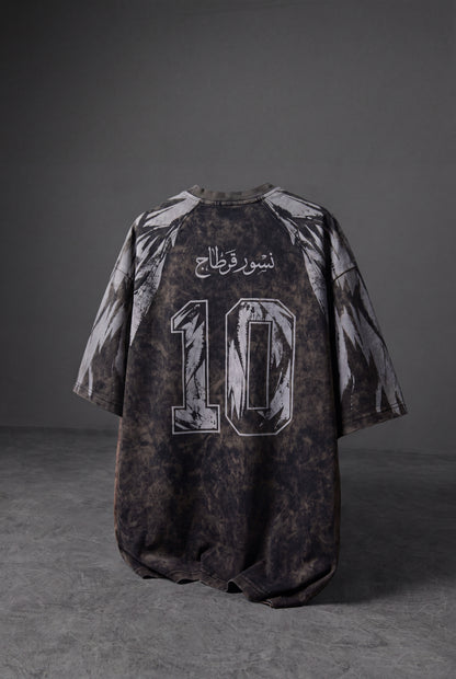 " Carthage Eagles " UV-Washed Oversized Tee