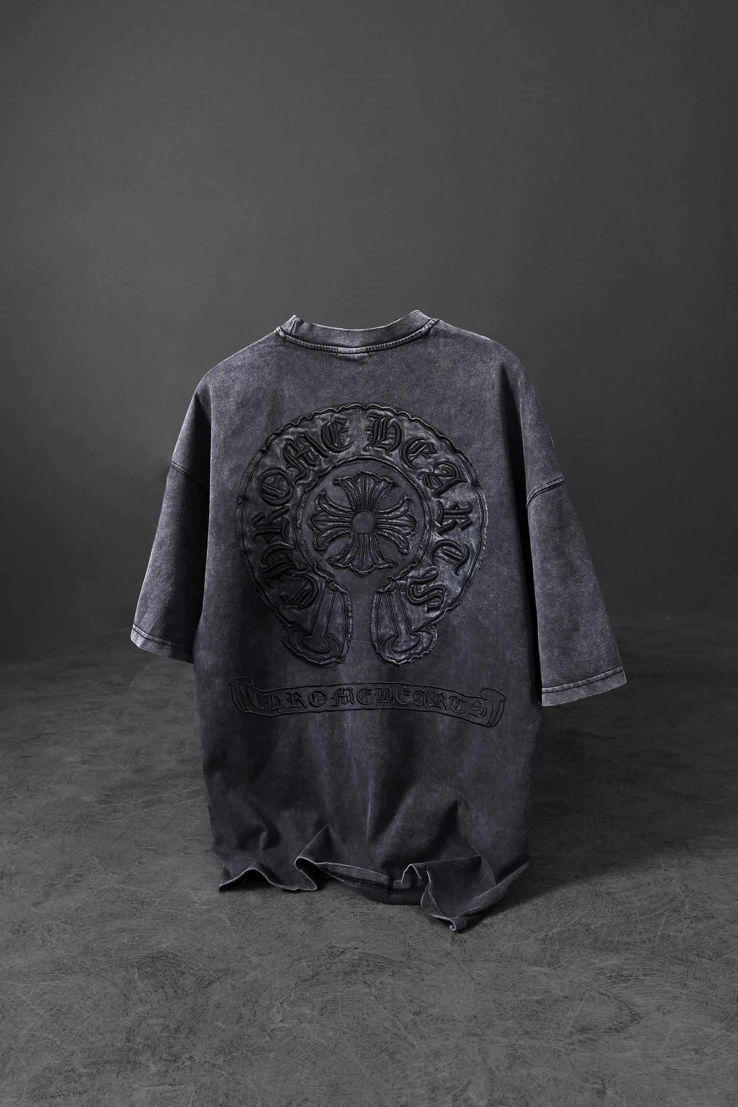 " Vintage Creed " Acid-washed Oversized Tee
