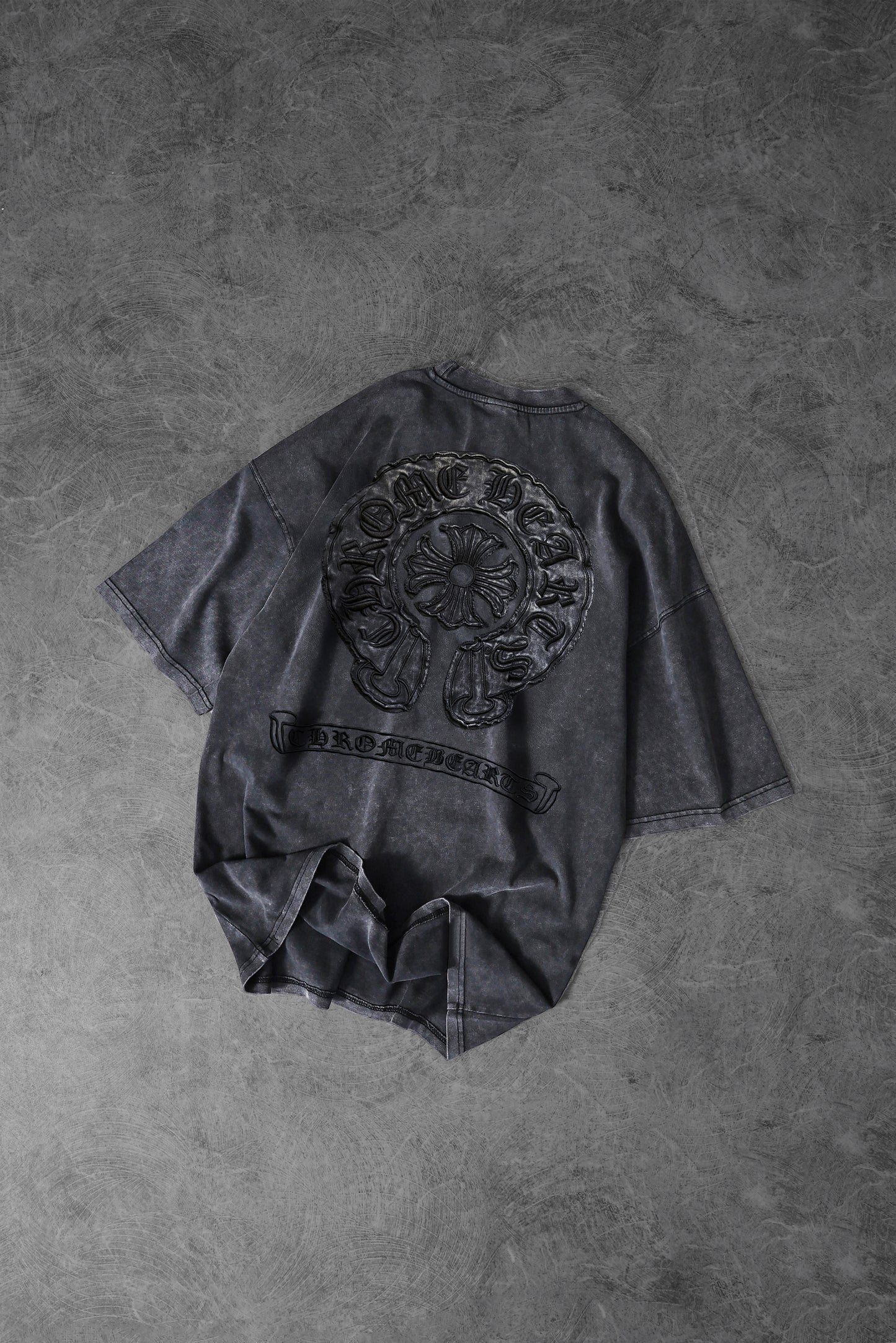 " Vintage Creed " Acid-washed Oversized Tee