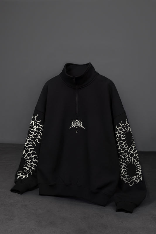 " Chains Of Centipede " Oversized Zip-Up