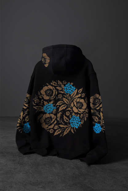“Eternal Garden 2.0” acid-printed oversized hoodie
