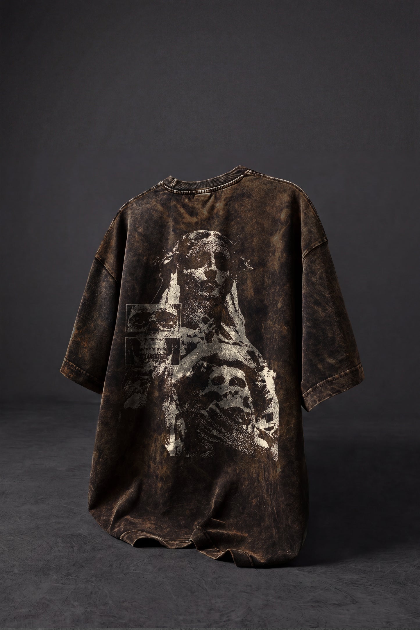 " Dead Frequency " UV - Washed Oversized Tee