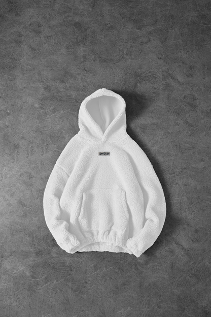 " Siberian Bear " Oversized Sherpa Hoodie