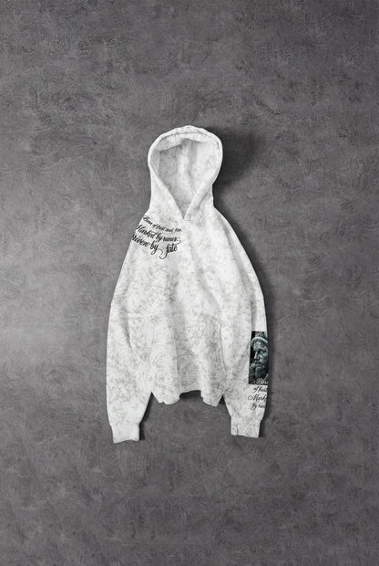 " Vikings " Snow-print Oversized Hoodie