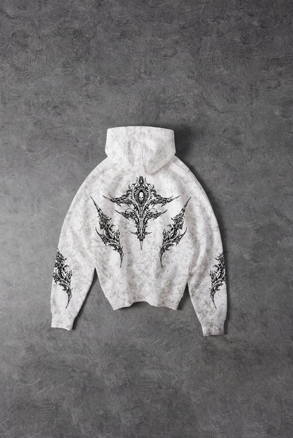 " The Sword Of Chaos " Snow-Printed Hoodie