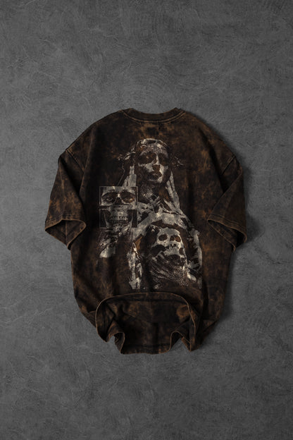 " Dead Frequency " UV - Washed Oversized Tee