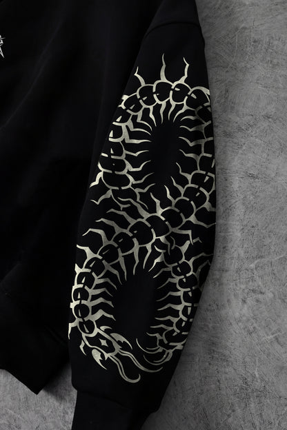 " Chains Of Centipede " Oversized Zip-Up